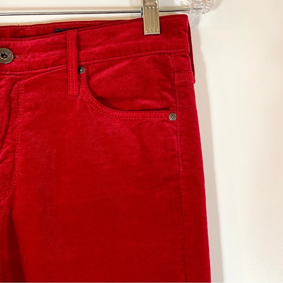 AG Farrah Skinny Red Velvet Jeans - Picture 12 of 16